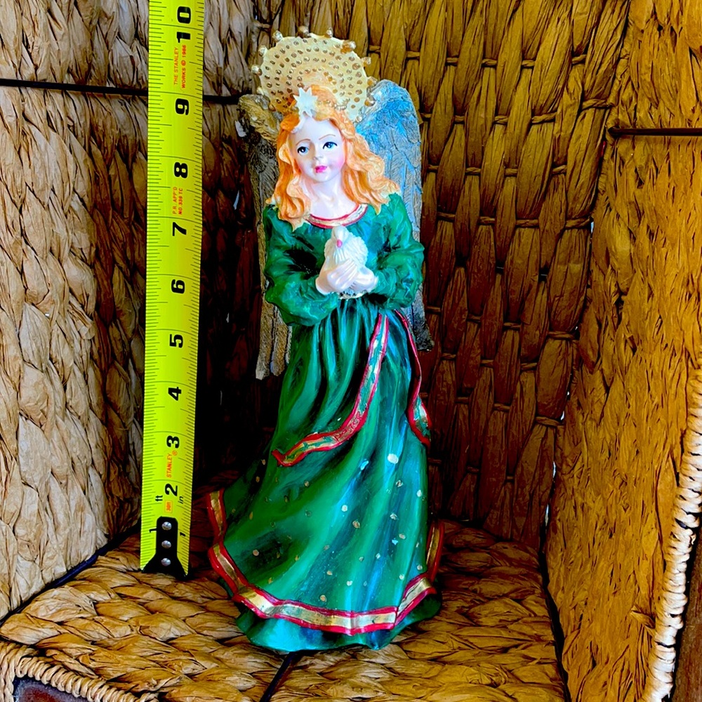 10 inch Angel table top candleholder.
